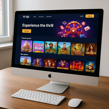 Zip Casino - Desktop Platform Interface - Intuïtief Design