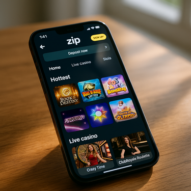 Zip Casino - Mobile Platform - Responsive Gaming